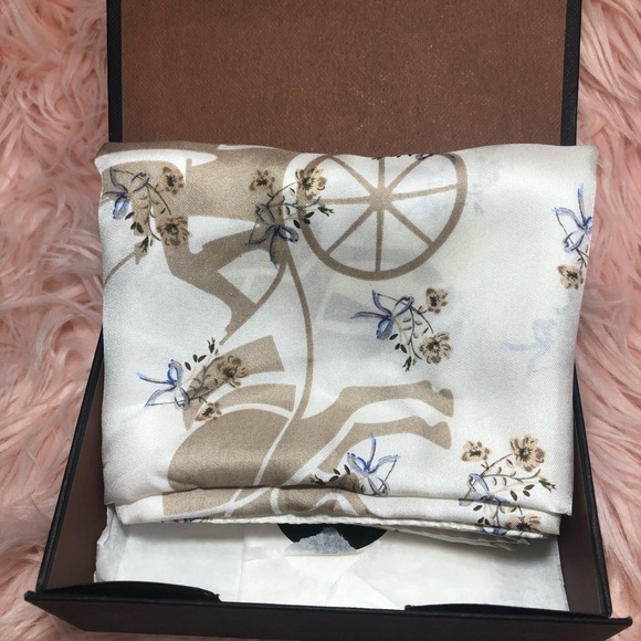 Coach Floral Silk Scarf - Picture 2 of 3